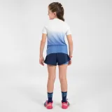 KIPRUN Dievčenské bežecké šortky Dry priliehavé priedušné 2 v 1 modré 12-13 r (149-159 cm) · záber 2