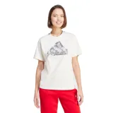 Dámské tričko s krátkým rukávem ADIDAS W FI LOGO T-IW5167-Beige · záber 1
