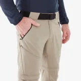 QUECHUA Pánske turistické nohavice MH500 odopínateľné S (L33) · záber 2