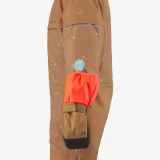 WEDZE Detská nastaviteľná kombinéza 500 Toddler 1 – 5 rokov hnedo-oranžová 96-112 cm 3-5 Г · záber 2