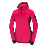 Dámská turistická mikina se zipem NORTHFINDER MARCELLA-577cherryblack · záber 4