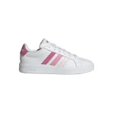 Dievčenská rekreačná obuv ADIDAS Grand Court 3.0 Jr cloud white pink fusion bliss pink · záber 2
