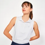 INESIS Dámska golfová polokošeľa WW500 bez rukávov biela M · záber 1