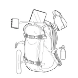 Burton Day Hiker 22L Backpack - Barva: Modrá · záber 2