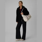 Fleece sherpa loose so stojačikom dámsky - čierny · záber 2