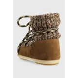 Dievčenské nízke zimné topánky MOON BOOT LIGHT LOW WOOL, 001 sigaro · záber 4