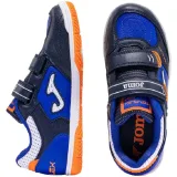 Chlapčenské futbalové kopačky halové JOMA Top Flex 2603 Jr IC navy blue orange · záber 2