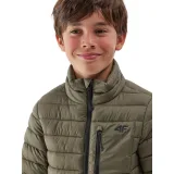 Chlapecká bunda 4F JUNIOR DOWN JACKET-JAW23TDJAM220-44S-OLIVE · záber 2