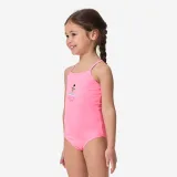 DECATHLON Dievčenské jednodielne plavky Hanalei 100 pastelové ružové 7-8 r (123-130 cm) · záber 1