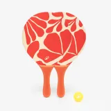 SANDEVER Súprava na plážový tenis Woody Racket červená bez · záber 1