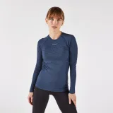 KIPRUN Dámske bežecké tričko Run 900 merino tmavomodré XL · záber 1