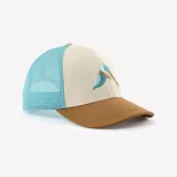 QUECHUA Detská turistická šiltovka MH100 Trucker 7-15 r. béžovo-modrá bez · záber 1