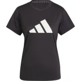 Dámské tréninkové tričko s krátkým rukávem ADIDAS WE LOGO T BLACK WHITE · záber 5