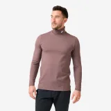 INESIS Pánske termotričko na golf s rolákovým golierom CW500 hnedé S · záber 1