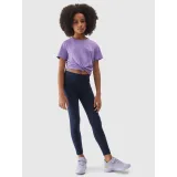 Dievčenské legíny 4F JUNIOR TIGHTS-JWSS24TTIGF130-31S-NAVY · záber 4