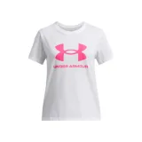 Dívčí tričko s krátkým rukávem UNDER ARMOUR UA BIG LOGO SS-WHT · záber 1