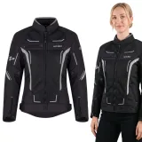 Letná dámska moto bunda W-TEC Mirelia Farba čierno-šedá, · záber 1