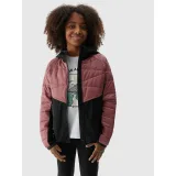 Dívčí turistická softshellová bunda 4F JUNIOR TECHNICAL JACKET-JAW23TTJAF280-54S-PINK · záber 2