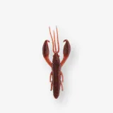 CAPERLAN Mäkká umelá nástraha ráčik s atraktantom WXM Yubari CRW 75 Black Red Craw bez · záber 1