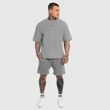 Pánska súprava Iron Aesthetics X Washed, sivá · záber 3