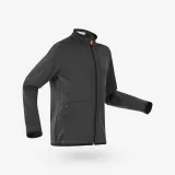 QUECHUA Detská spodná hrejivá bunda so zipsom MID 500 5 -13 rokov sivá 7-8 r (123-130 cm) · záber 2