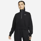 Dámska mikina s 1 2 zipsom NIKE W NSW PHNX FLC QZ CROP BLACK SAIL · záber 2