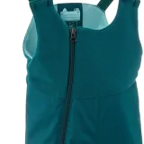 WEDZE Detské hrejivé lyžiarske náprsenkové nohavice 500 Warm zelené 2-3 r (89-95 cm) · záber 2