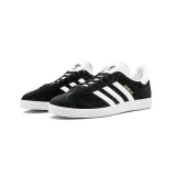 Pánská vycházková obuv ADIDAS ORIGINALS Gazelle M core black white gold met · záber 3