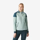 QUECHUA Dámska turistická mikina MH500 Mountain fleecová zelená M · záber 1