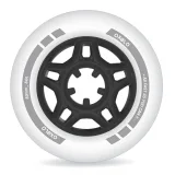 OXELO 4 kolieska na fitness inline korčule Fit 80 mm 84 A biele bez · záber 2