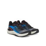 Pánská běžecká trailová obuv SALOMON Genesis M black french blue cherry tomato · záber 2