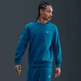 Pánská zateplená mikina NIKE M NK CLUB BB CREW GREEN ABYSS WHITE · záber 2