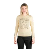 Dámske turistické tričko s dlhým rukávom NORTHFINDER RIYA-529creamwhite · záber 3