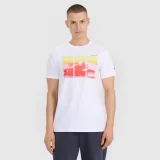 T-shirt regular s potlačou pánsky - biely - Farba: biela | Pohlavie: Pánske · záber 1