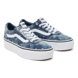 Dámská rekreační obuv VANS WM Ward Platform (Denim Dots) moonlight blue white · záber 3