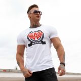 Pánske fitness tričko Iron Aesthetics Triumph, biele · záber 2