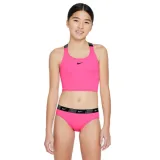 Dívčí dvoudílné plavecké plavky NIKE SWIM LOGO TAPE HYPER PINK-HYPER PINK · záber 1