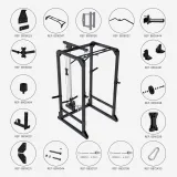 DOMYOS Všestranný posilňovací stojan Power Rack 900 bez · záber 2