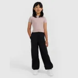 Dívčí slim crop top hladký - hnědý · záber 2