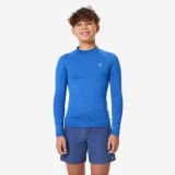 DECATHLON Detský top 100 s UV chranou dlhý rukáv modrý 8-9 r (131-140 cm) · záber 1