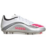 Adidas F50 Messi League Firma/Multi-Ground Kids - Velikost: 36 | Barva: Biela, Stříbrná · záber 1