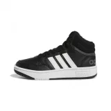Juniorská rekreační obuv ADIDAS Hoops Mid 3.0 K core black cloud white grey six · záber 3