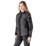Dámska moto bunda W-TEC Barbata Farba čierno-šedo-ružová, · záber 5