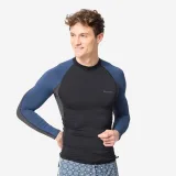 DECATHLON Pánske tričko s UV ochranou 500 s dlhým rukávom čierno-modré XL · záber 1