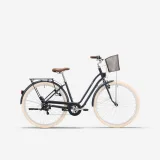 ELOPS Mestský bicykel Elops 520 so zníženým rámom tmavomodrý L-XL · záber 1