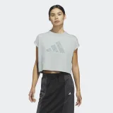 ADIDAS ADIDAS dámske crop top tričko čierne L · záber 1