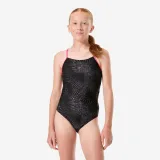 DECATHLON Dievčenské jednodielne plavky Lexa Trai ružové 8-9 r (131-140 cm) · záber 1