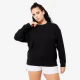 DOMYOS Dámska oversize mikina čierna 2XL · záber 1