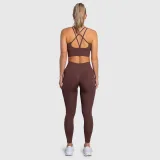 Dámske legíny Iron Aesthetics Ultimate, hnedé · záber 3