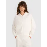 Dámská mikina se zipem 4F SWEATSHIRT F1835-WAW25TSWSF1835-11S-OFF WHITE · záber 2